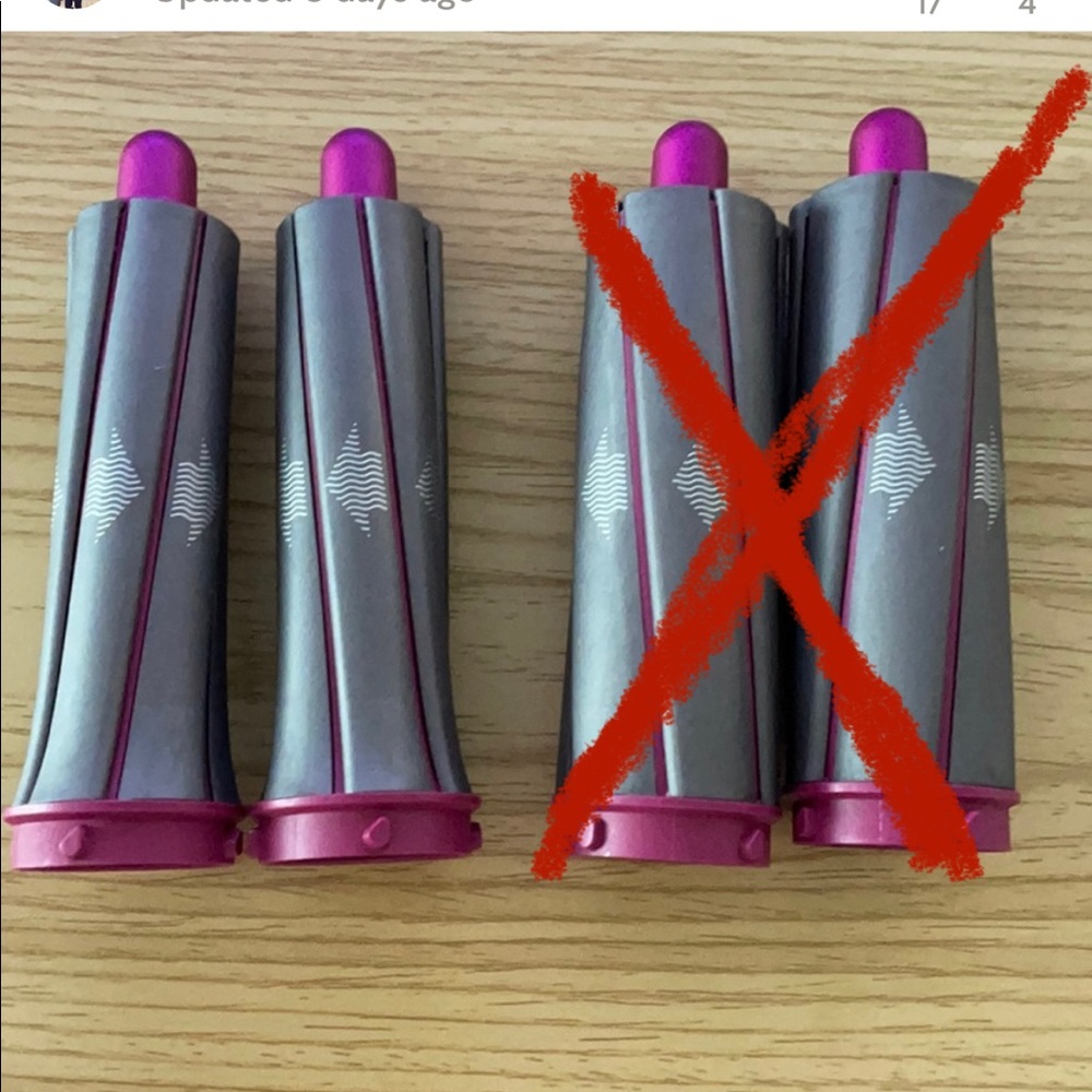 DYSON AIR WRAP short barrels